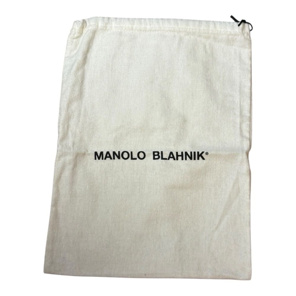 Manolo Blahnik Ivory Shoe Bag